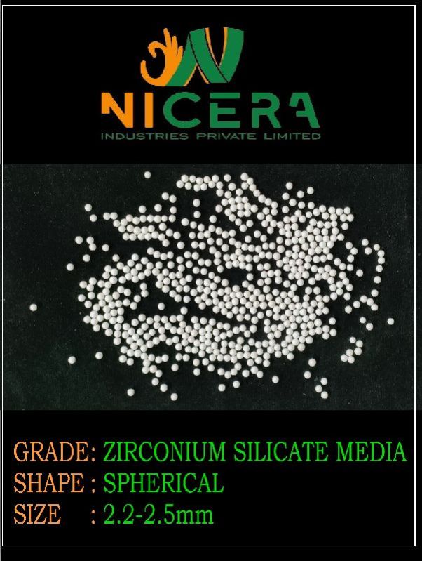 2.2-2.5mm Zirconium Silicate Media, for Industrial, Packaging Type : Packet