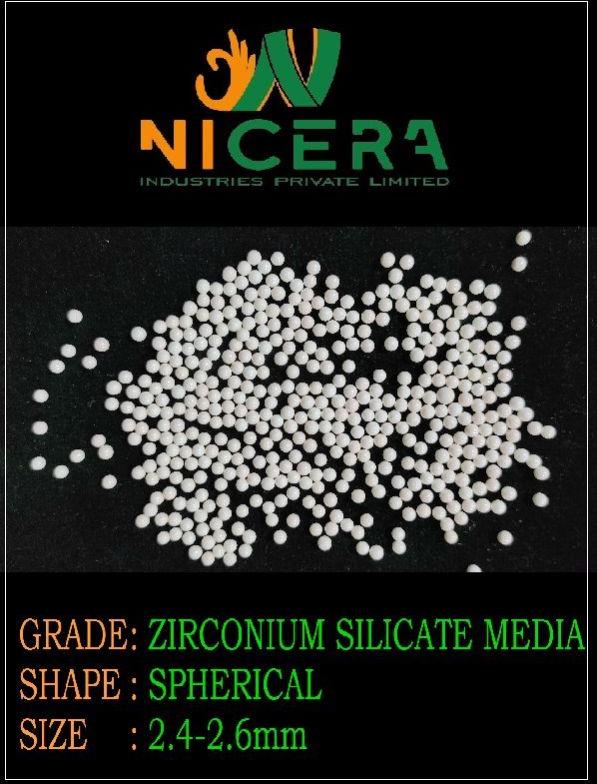 2.4-2.6mm Zirconium Silicate Media