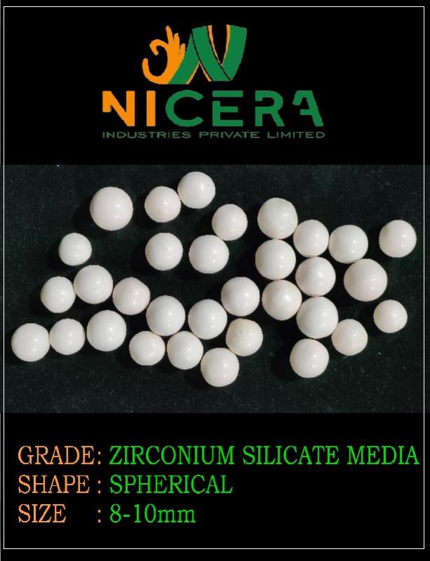 8-10mm Zirconium Silicate Media, for Industrial, Packaging Type : Packet