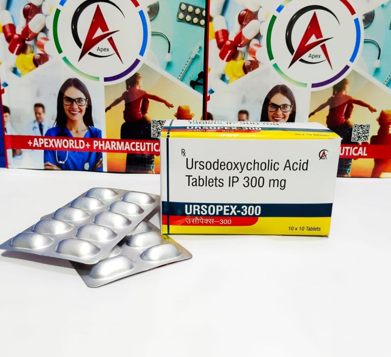 Ursopex-300 Tablets, Color : White.