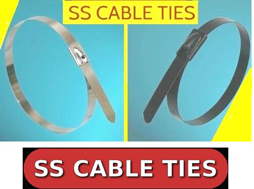Ball lock stainless steel cable ties
