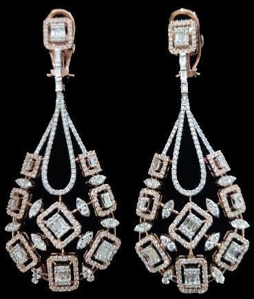 Party Wear Diamond Earrings