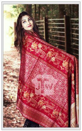 Hand Embroidery 100% Wool Fancy Shawls, Size : 100*200cm