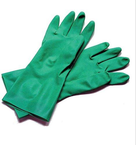Nitrile Rubber Industrial Gloves, Size : Medium