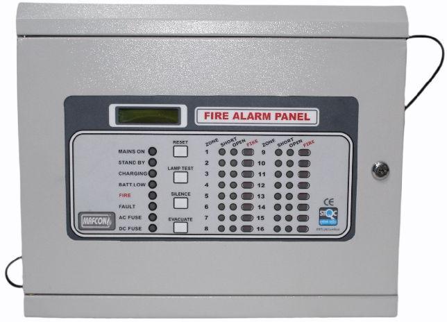 16 Zone Fire Alarm Panel, Size : Standard