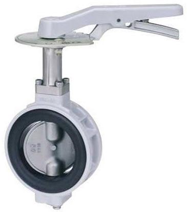 Aluminium Wafer Type Centric Disc Butterfly Valve Lever Operated