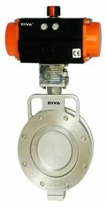 Pneumatic Actuator Operated Off Set Disc High Performance Butterfly Valve