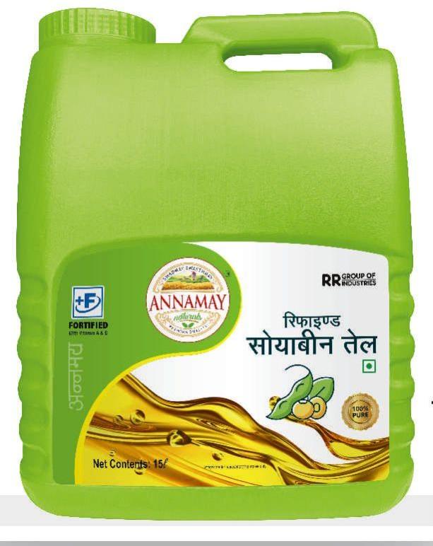 Yellow Liquid 15L Refined Soyabean Oil, for Cooking Use, Certification : FSSAI Certified