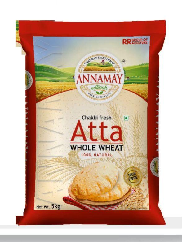 Creamy Powder 5 Kg Whole Wheat Atta, for Cooking, Packaging Type : Plastic Pack