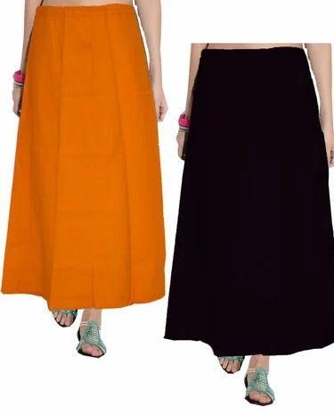 Plain Ladies Cotton Skirts, Size : M, XL