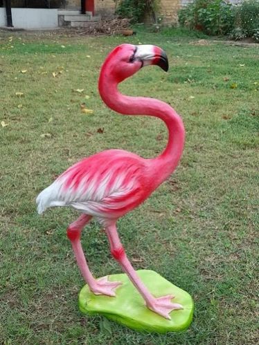 Polyresin Flamingo Statue, Size : 23 Inch