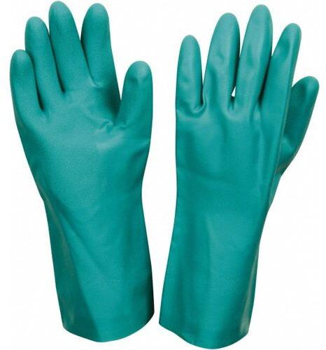 Industrial Nitrile Gloves, Color : Blue