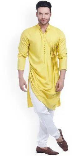 Plain Silk indo western kurta, Occasion : Party Wear