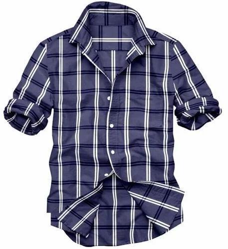 Checked Cotton Mens Casual Shirt, Feature : Quick Dry, Breathable, Anti-Shrink