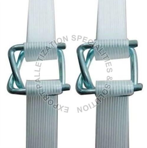White Polyester Twisted Yarn Composite Strap, for Packaging, Pattern : Plain