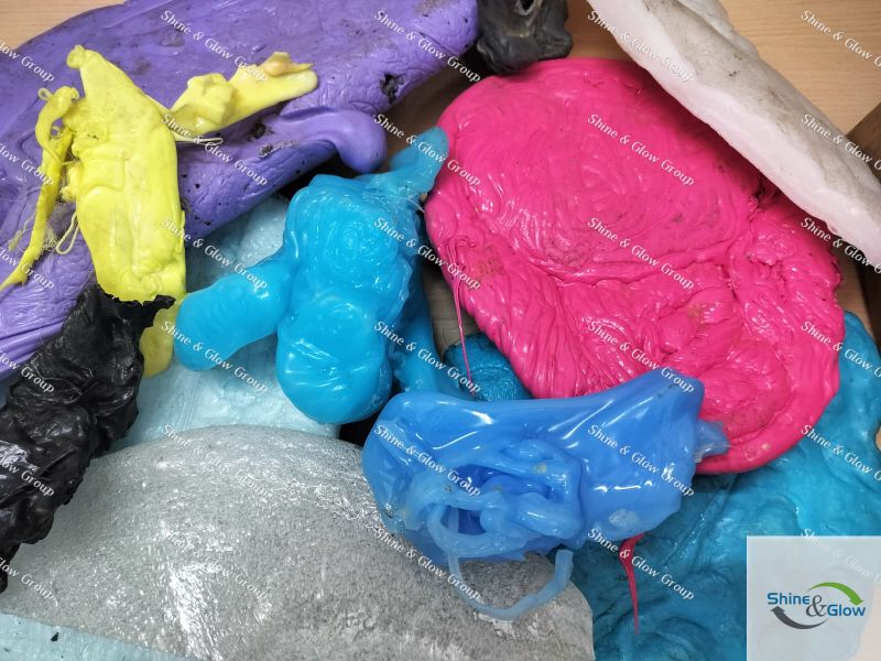 Plastic PP and PE Lumps, for Recycling, Color : mix