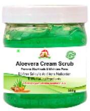 Aloe Vera Cream Scrub, For Home, Parlour, Packaging Type : Plastic Box