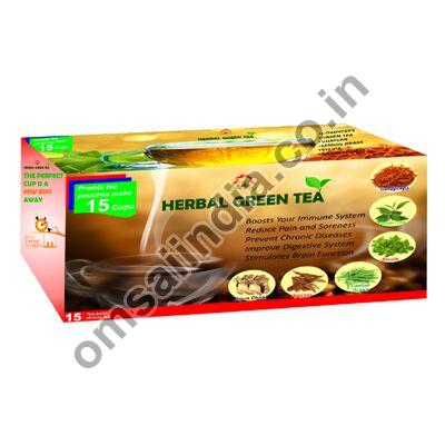 Organic herbal green tea, Certification : FSSAI Certified