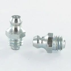 Mild Steel 8mm Straight Grease Nipple, for Automotive Industry, Color : Silver