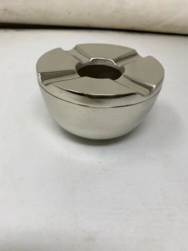 Silver Round Aluminum Ashtrays
