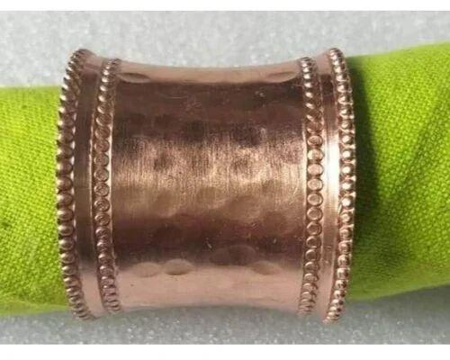 Golden Round Brass Metal Napkin Rings