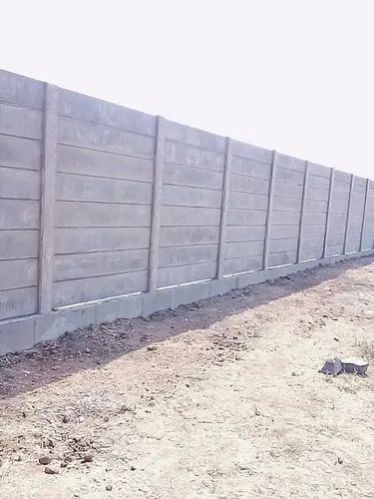 7 Feet Cement Compound Wall, Color : Grey