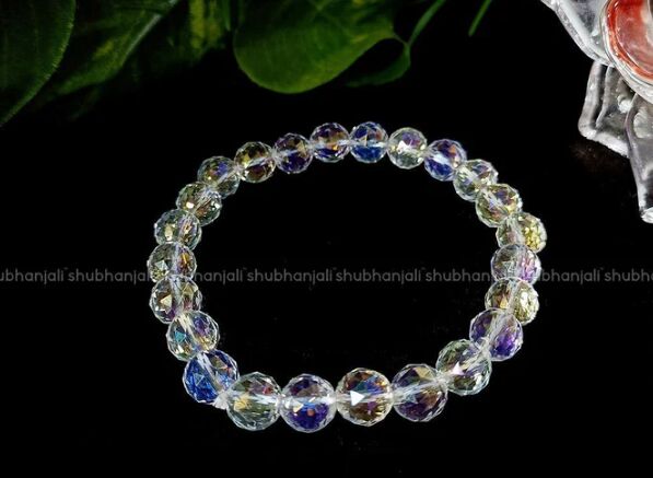 Aura Quartz Faceted Bracelet