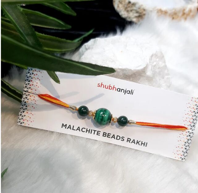 Malachite Beads Rakhi