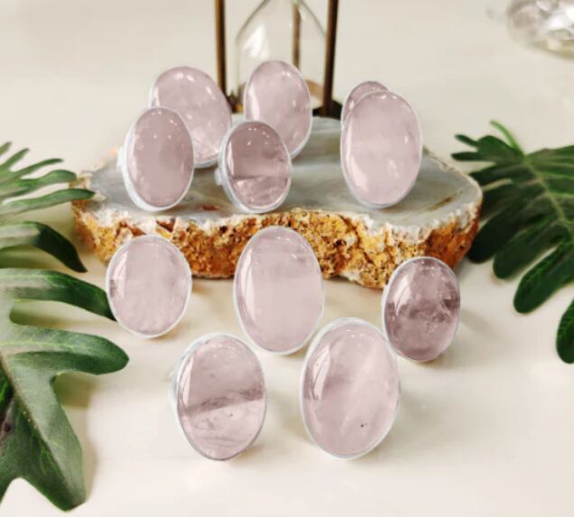 Rose Quartz Rings