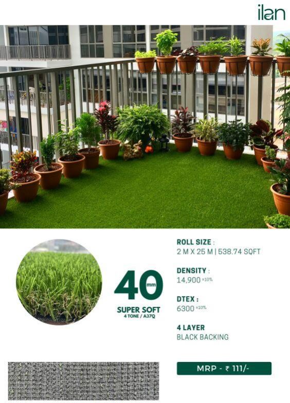40 Mm Super Soft Artificial Grass