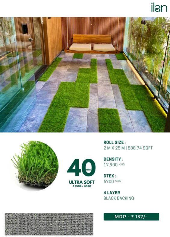 40 Mm Ultra Soft Artificial Grass