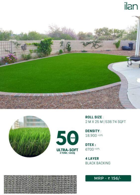 50 Mm Ultra Soft Lawn Grass