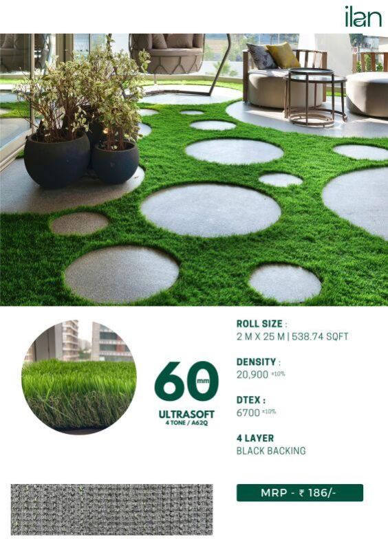 60 Mm Ultra Soft Lawn Grass