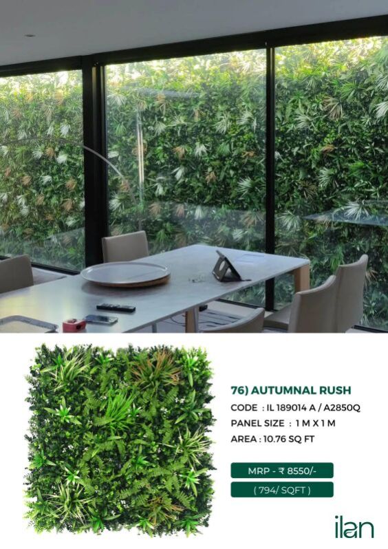 Autumnal Rush Artificial Green Walls