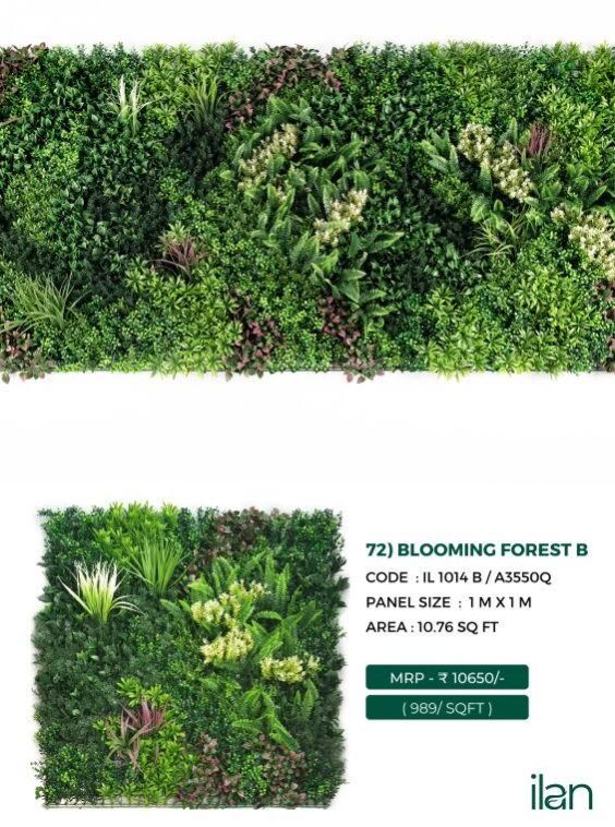 Blooming Forest B Dupatta Artificial Green Walls