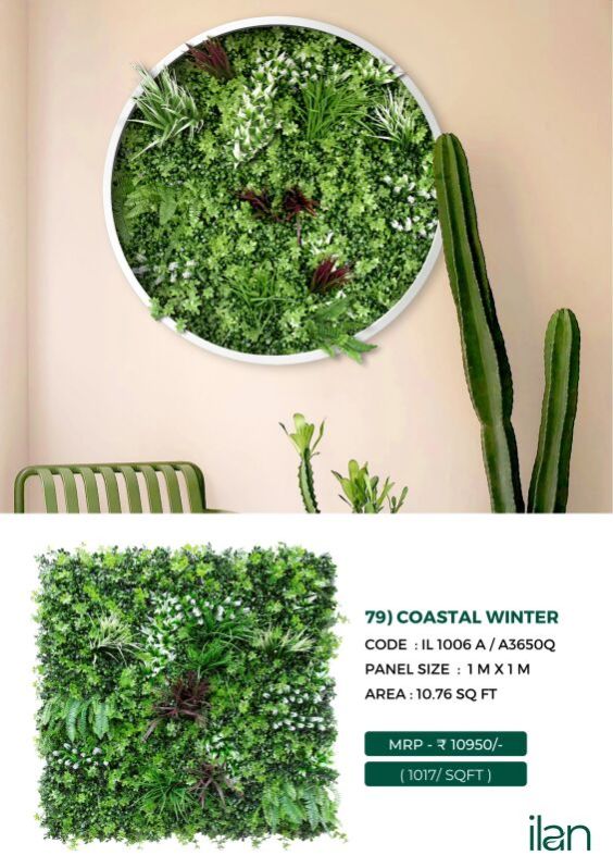 Coastal Winter Green Wall