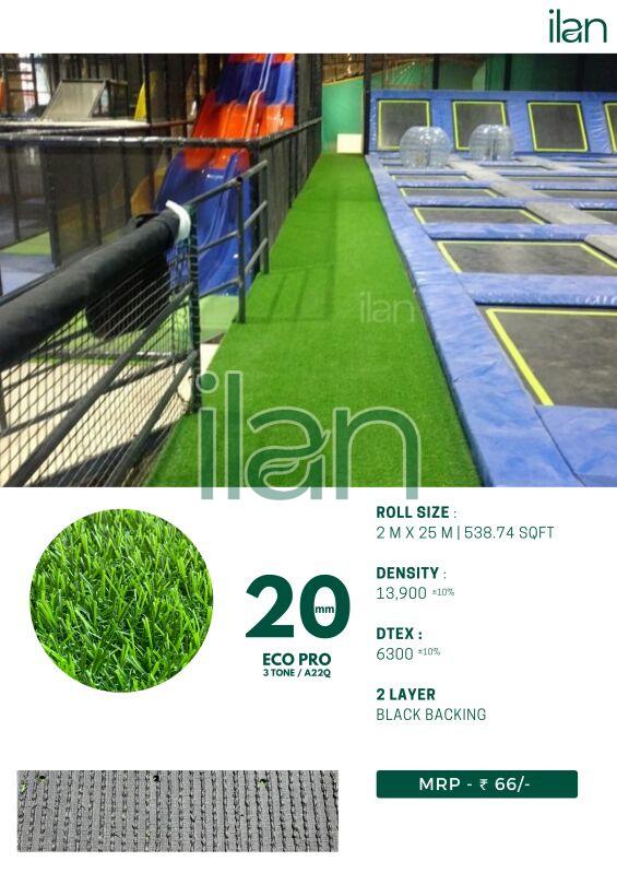 20 mm eco pro artificial grass, Size : Multisize