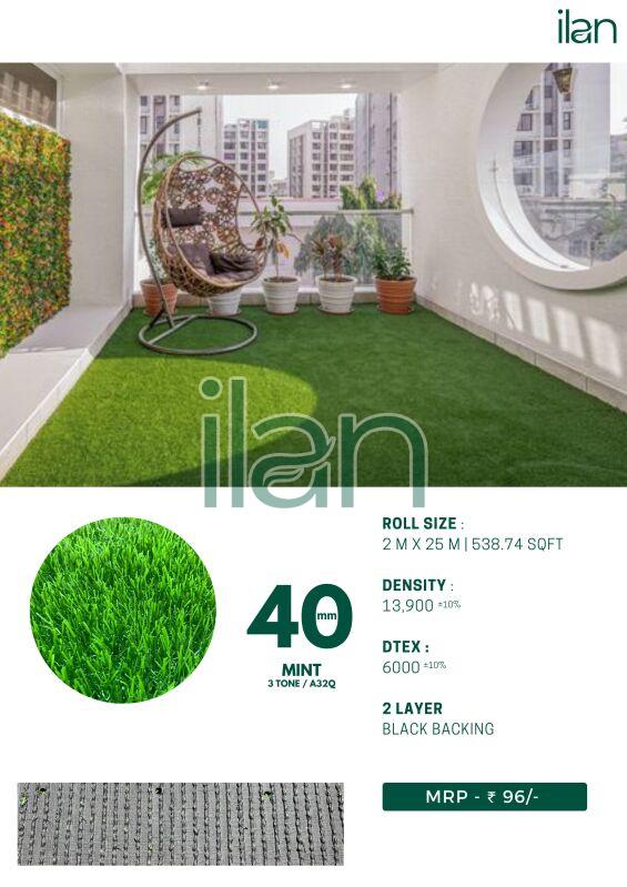 40 mm mint artificial grass, Size : Multisize