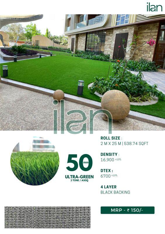 50 Mm Ultra Green Lawn Grass, Feature : Easily Washable, Good Quality, Impeccable Finish, Light Weight