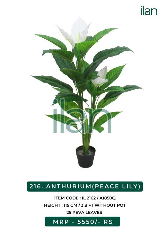 Anthurium artificial lily plant, Size : 3.8 FT