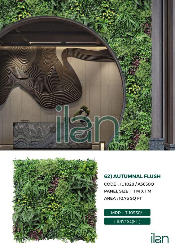 Autumnal Flush Artificial Green Walls, For Indoor, Outdoor, Feature : Durable, Easy To Place, Fad-less