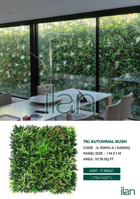 Autumnal Rush Artificial Green Walls, For Indoor, Outdoor, Feature : Durable, Easy To Place, Fad-less