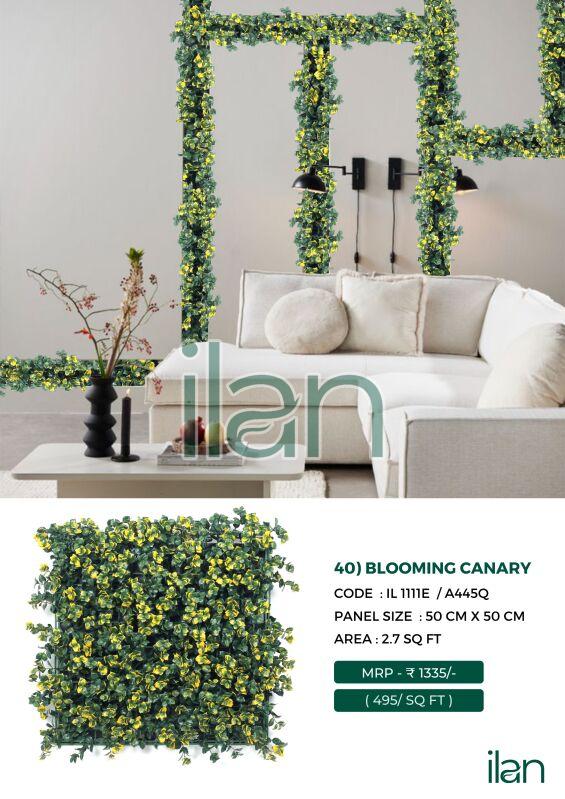 blooming canary artificial green walls