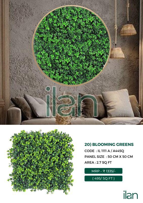 Blooming Greens Artificial Green Walls, For Indoor, Outdoor, Feature : Durable, Easy To Place, Fad-less