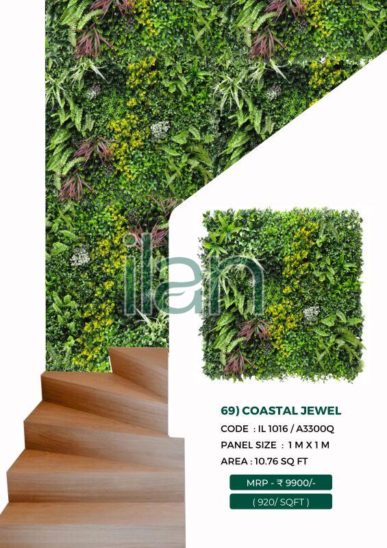 Coastal Jewel Green Wall, For Indoor, Outdoor, Feature : Durable, Easy To Place, Fad-less, High Strength