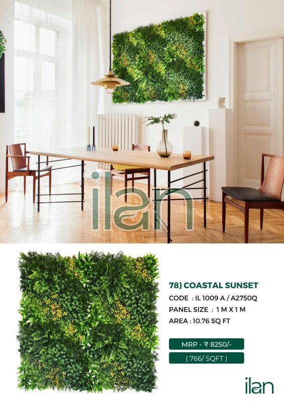 Coastal Sunset Green Wall, For Indoor, Outdoor, Feature : Durable, Easy To Place, Fad-less, High Strength