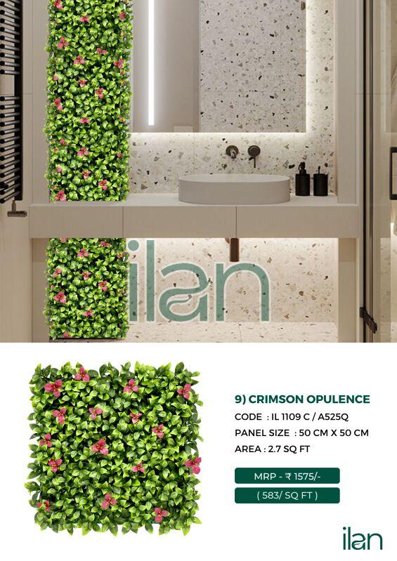 crimson opulence artificial green walls