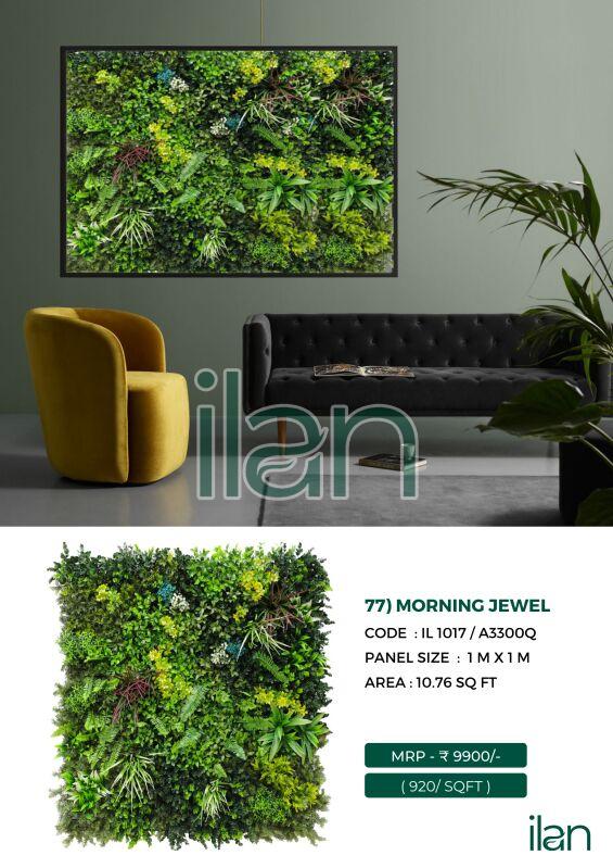Morning Jewel Artificial Green Walls, For Indoor, Outdoor, Feature : Durable, Easy To Place, Fad-less