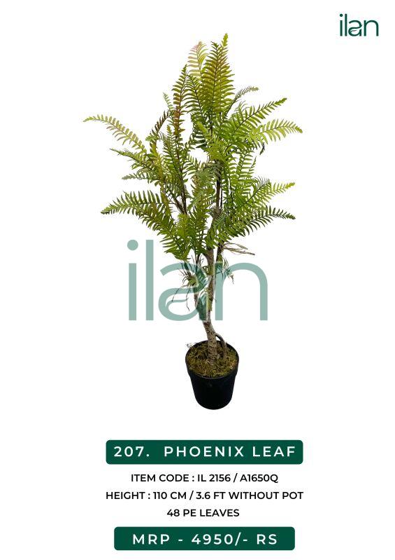 Phoenix leaf decorative artificial plants, Size : 3.6 FT