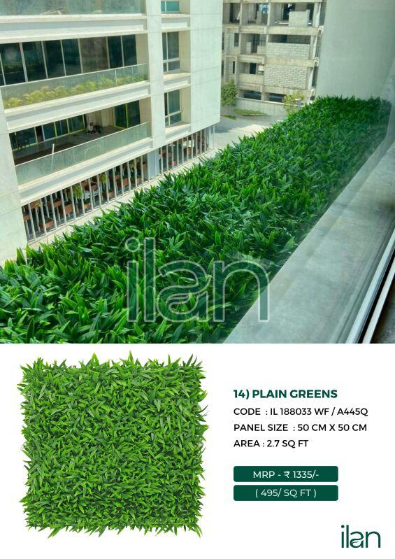plain greens green wall